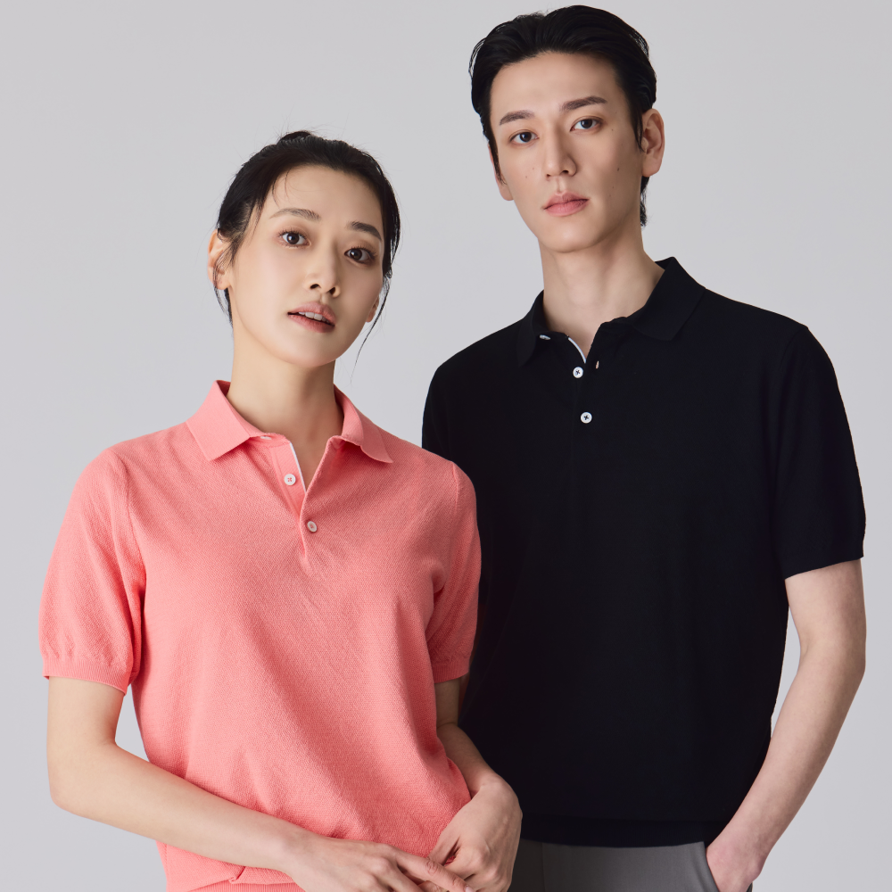 셔츠넥 여름니트