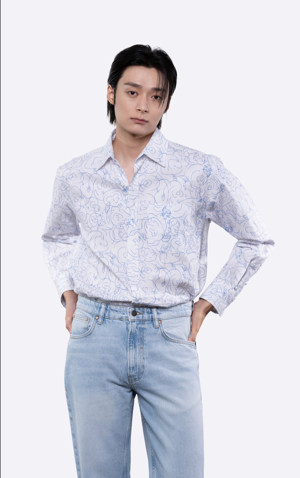 꽃셔츠 장미 오리지널